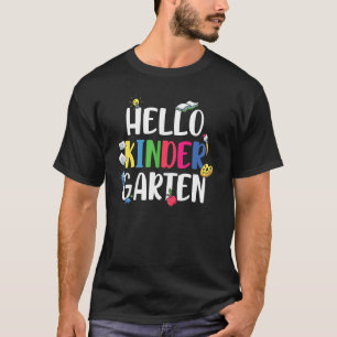 T-shirt Bonjour jardin d'enfants mignon jardin d'enfants