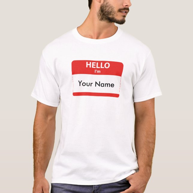 T-shirt Bonjour, je suis (Devant)