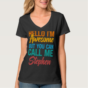 T-shirt Bonjour, je suis génial, mais vous pouvez m'appele