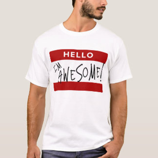 T-shirt Bonjour je suis impressionnant !