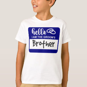 T-shirt Bonjour Je suis l'insigne du Mariage Frère de la C