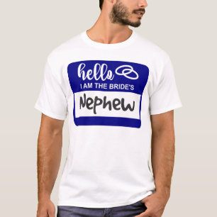 T-shirt Bonjour, je suis l'Mariage de la mariée Nephew Ins