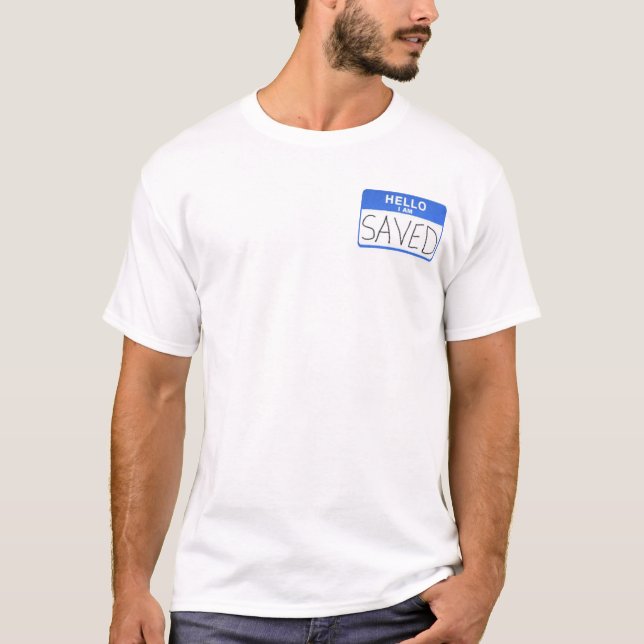 T-shirt Bonjour je suis sauvé (Devant)