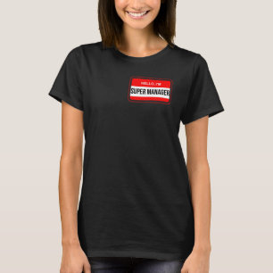 T-shirt Bonjour, je suis Super Manager Costume d'Hallowe