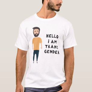 T-shirt Bonjour, je suis transgenre