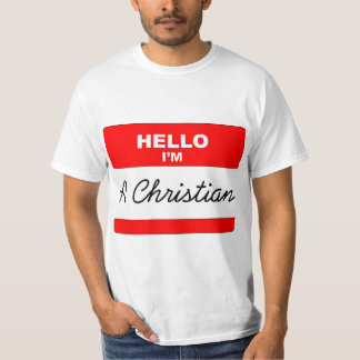 T-shirt Bonjour je suis un chrétien