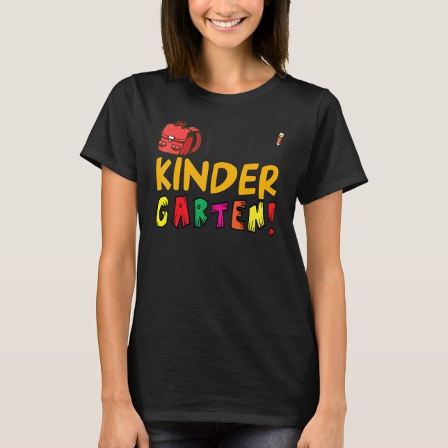 T-shirt Bonjour Kinder Garten Premier Jour De L'École Reto (Devant)