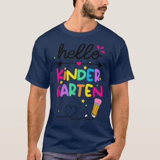 T-shirt Bonjour Kindergarten Squad Mon Premier Jour De Kin