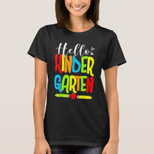 T-shirt Bonjour Kindergarten Team Kinder Retour À L'École