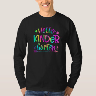 T-shirt Bonjour Kindergarten Vibes Tie Dye Retour à l'écol