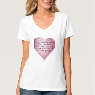 T-SHIRT BONJOUR LÀ-BAS. NOUS AVONS ENTENDU QUE VOUS AVIEZ