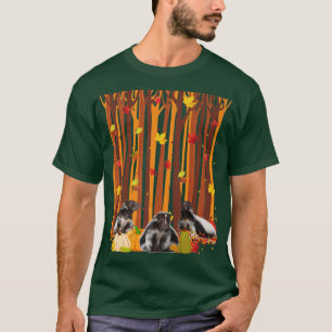 T-shirt Bonjour L'Automne Shunk Maple Leaf Automne Citroui