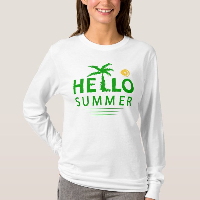 T-shirt Bonjour l'été (Devant)
