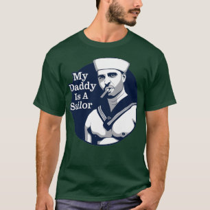 T-shirt Bonjour Marin Mon Papa Est Un Marin