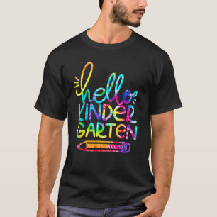 T-shirt Bonjour Maternelle Crayon Retour À L'école Enseign