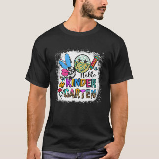 T-shirt Bonjour Maternelle Leopard Retour À L'École Enseig