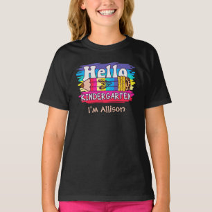 T-shirt Bonjour maternelle Premier jour de retour à l'écol