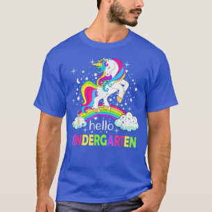 T-shirt Bonjour Maternelle Unicorn Premier Jour De L'École