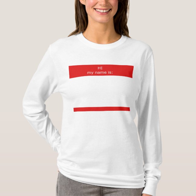 T-shirt Bonjour ! mon nom est (Devant)