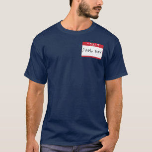 T-shirt BONJOUR mon nom est garçon de piscine