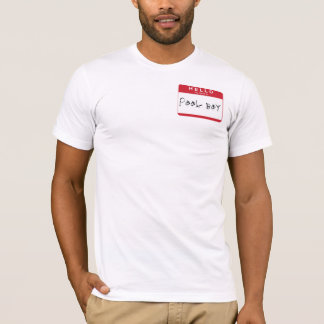T-shirt BONJOUR mon nom est garçon de piscine