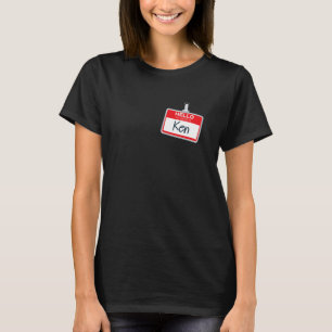 T-shirt Bonjour Mon Nom Est Ken Funny Halloween Nom Du Cos