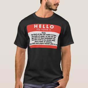 T-shirt Bonjour mon nom est Korg Sticker Copy