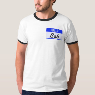T-shirt Bonjour mon nom est pièce en t de sonnerie de