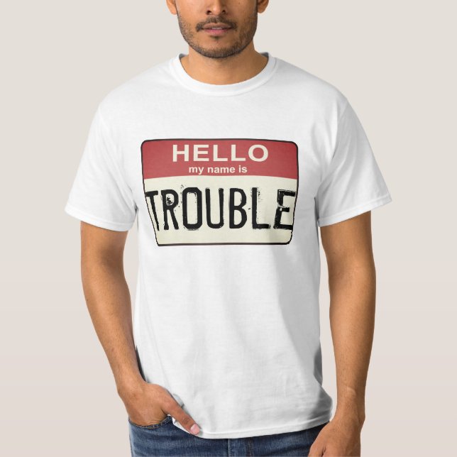 T-shirt Bonjour Mon nom est problématique (Devant)