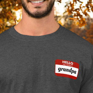 T-shirt "Bonjour Mon Nom Est" Reveille Personnalisée De Gr