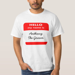 T-SHIRT BONJOUR MON NOM EST T SHIRT, AJOUTE TON TEXTE AMUS