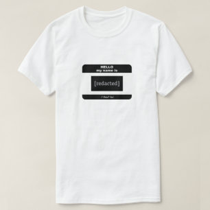 T-shirt Bonjour Mon Nom Est - Une Chemise MisterP