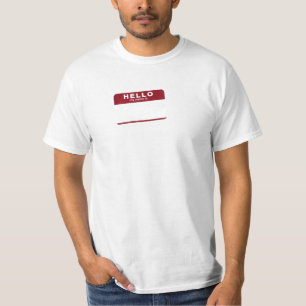 T-shirt Bonjour mon nom est vide