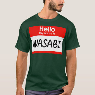 T-shirt Bonjour Mon Nom Est Wasabi Lazy Costume