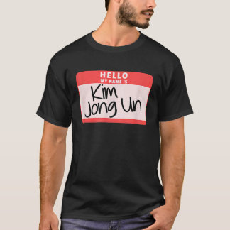 T-shirt Bonjour Mon nom Kim Jong Un Funny Halloween Kim C