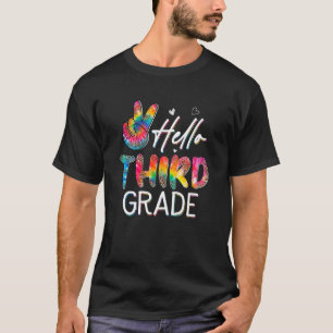 T-shirt Bonjour Premier Jour D'Élève De 3E Année Retour À 