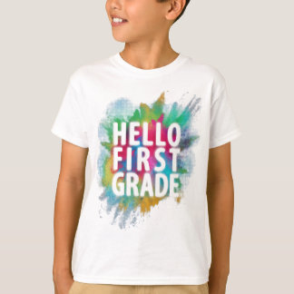 T-shirt Bonjour première année ! Drôle 1ère année de retou