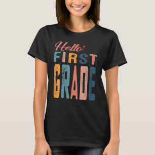 T-shirt Bonjour Première Année Premier Jour D'école Prof D