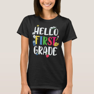 T-shirt Bonjour première qualité mignonne 1ère année 1