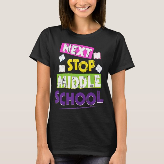 T-shirt Bonjour Prochain Arrêt Diplôme De L'École Secondai (Devant)
