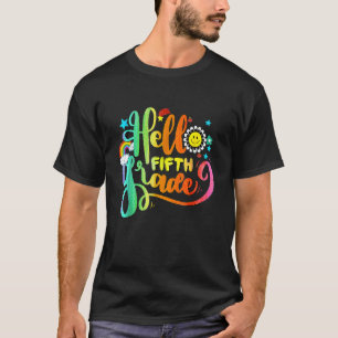 T-shirt Bonjour professeur de 5e année Cinquième année Ret