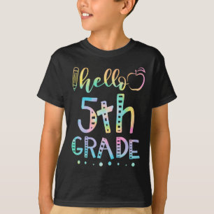 T-shirt Bonjour professeur de cinquième année 5e année Byc