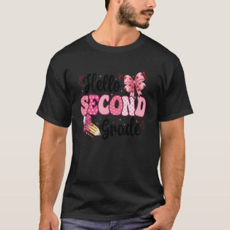T-shirt Bonjour professeur de deuxième année premier jour