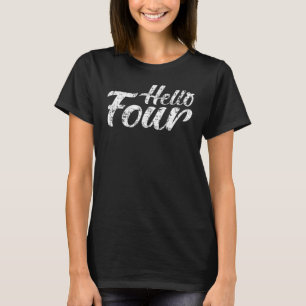 T-shirt Bonjour Quatre Vêtements Turin 4e Anniversaire