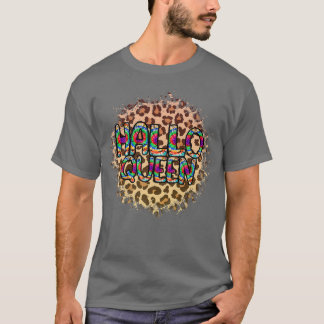 T-shirt Bonjour, Queen Halloween Queen Bleached Halloween