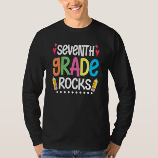 T-shirt Bonjour Septième Année Roc Septième Année Premier