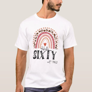 T-shirt Bonjour Soixante Est 1962 Joyeux 60E Anniversaire