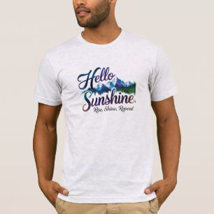 T-shirt Bonjour Soleil – Respirer. Briller. Répéter.