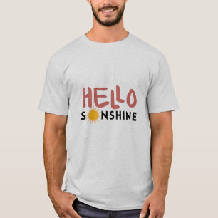 T-shirt Bonjour Sonshine, Sun Rays, Vues d'été