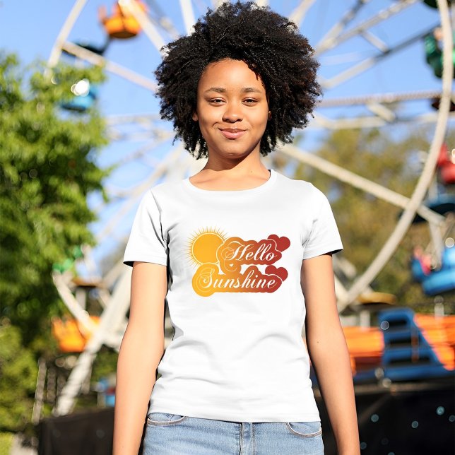 T-shirt Bonjour Sunshine Elegant (Créateur téléchargé)